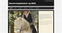 Desktop Screenshot of dannevangshesteri.dk